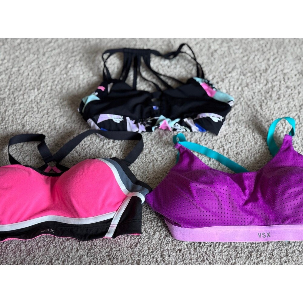 Victoria’s Secret Brand, (VSX) Sports Bras, Women’s Size 32D Athletic Clothing - Picture 5 of 11